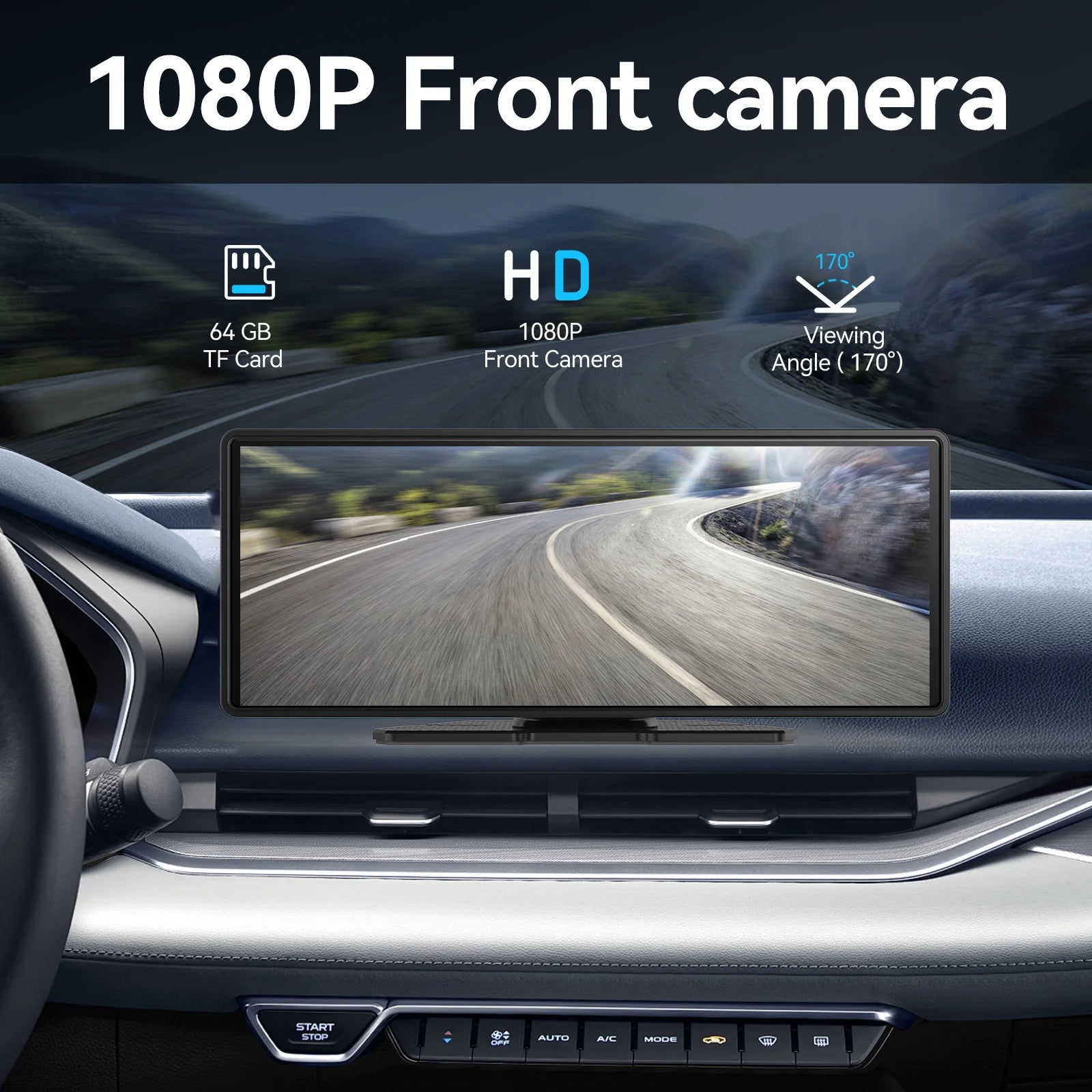 11 Inches Android Auto Universal Portable Carplay for Car Screen Car Radio WIFI Video Wireless Carplay Screen for Apple