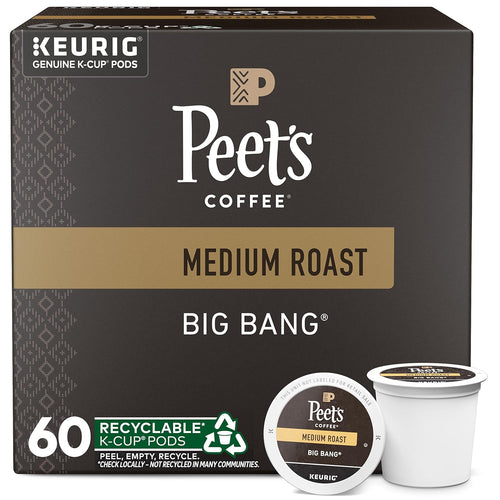 , Medium Roast Keurig K-Cup Pods - Big Bang 60 Count (6 Boxes of 10 K-Cup Pods)