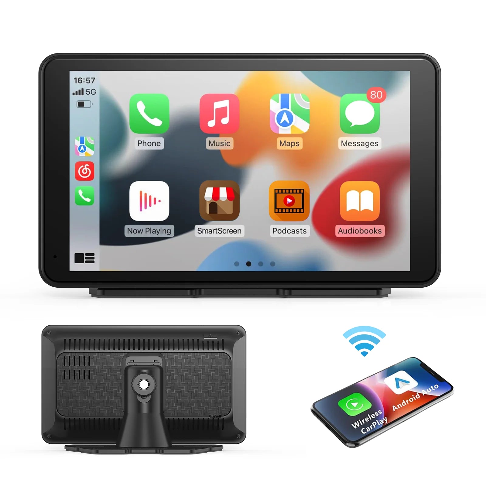 11 Inches Android Auto Universal Portable Carplay for Car Screen Car Radio WIFI Video Wireless Carplay Screen for Apple